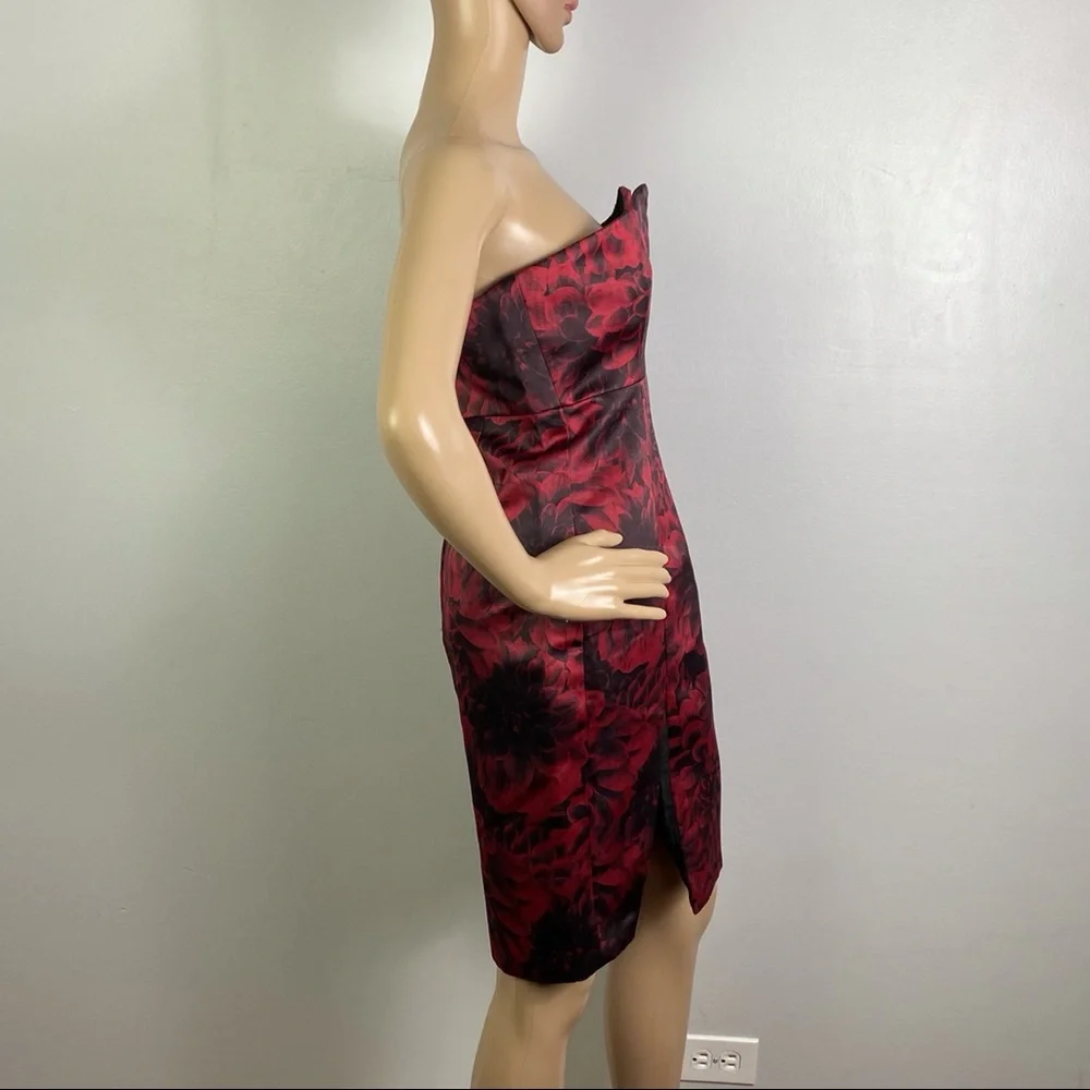 NBD REVOLVE FLORAL PRINT STRAPLESS MINI DRESS - Picture 6 of 11